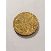 ЮАР 10 центов 2002