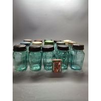 Баночка старая СССР (горчица). 100 гр. 15шт. одним лотом.