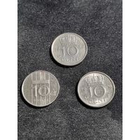 Нидерланды 10 центов 1987 1979 1976