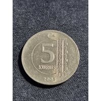 Турция 5 куруш 2009