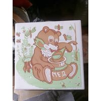 Советская плитка из сказки Медвежонок с мёдом
