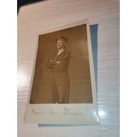 Военнослужащий в униформе Императорского Германского флота, времён ПВМ, размер 14*9 см.