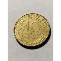Франция 10 сантим 1975