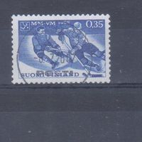 [479] Финляндия 1965. Спорт.Хоккей. Одиночный выпуск. Гашеная марка.