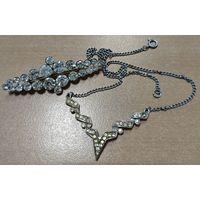 Брошь и колье Чехия времен СССР