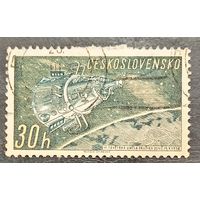 Чехословакия 1961. Искусственный спутник земли Спутник-3. Марка из серии