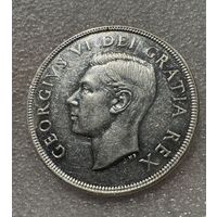 С рубля без мц! Доллар 1949 Канада присоединение Ньюфаундленда серебро