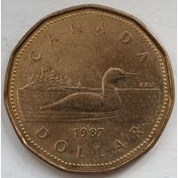 Канада 1 доллар 1987 год. А-2