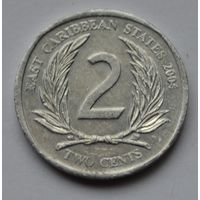 Восточные Карибы, 2 цента 2004 г.
