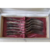 Все лоты с рубля.Вилки набор в оригинальной коробке,мельхиор,СССР.