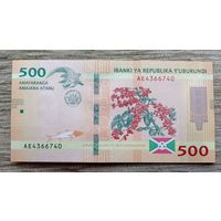 Werty71 Бурунди 500 франков 2018 год UNC банкнота
