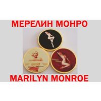 Памятные Монеты (3шт) Marilyn Monroe МОНРО