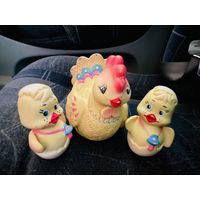 Резиновые игрушки.Цыплята