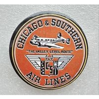 Chicago and Southern Air Lines ( C&S ) - авиакомпания США. (Жесть, 56 мм.)