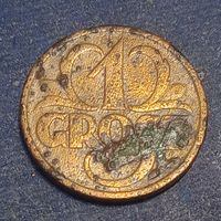 Польша 1 грош 1928 г. #1