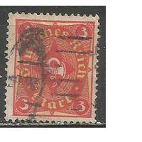 Германия(Веймарская Республика) Новые ежедневные марки. Почтовый рожок. 1922г. Mi#225.