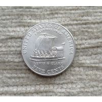 Werty71 США 5 центов 2004 D 200 лет экспедиции Льюиса и Кларка - Лодка Корабль
