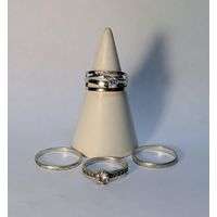 Кольца серебро. Одним лотом. С рубля.