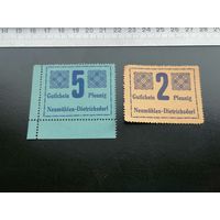 Германия-нотгельд  2.5 пфеннингов  1921   Ноймюлен-Дитрихсдорф