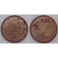 1 евроцент Италия 2016г