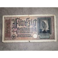 50 Окупационных Рейхсмарок 1940-1945. Немецкие оккупационные территории