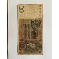 Германия, 20 марок (1924) 1929 год.