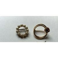 Брошь  Роза  Венок Германия  винтаж цена за одну