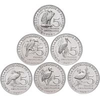 Бурунди набор 6 монет 2014 Птицы UNC