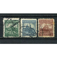 Первая Чехословацкая республика - 1929/1931 - Замки и пейзажи - [Mi. 288-290] - полная серия - 3 марки. Гашеные.  (Лот 44HF)-T41P10