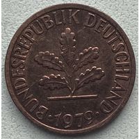 Германия 1 пфенниг 1979 г. J. Цена за 1 шт.