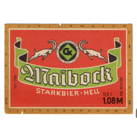 Этикетка пива Maibock Германия П782