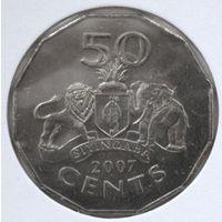Эсватини (Свазиленд) 50 центов 2007 год