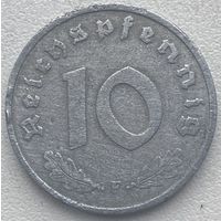 Германия 10 пфеннигов 1947 г. F. Редкая