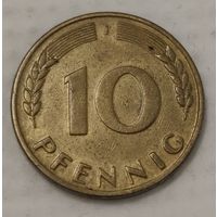 Германия 10 пфеннигов, 1949 Отметка монетного двора: "J" - Гамбург (2-4-50)