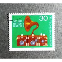 Марка Германия 1973 год 50 лет немецкому радиовещанию
