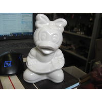 Утенок. Статуэтка-копилка. Фарфор.