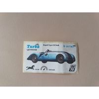 Наклейка Turbo Le Mans Турбо Ле-Ман  номер 6