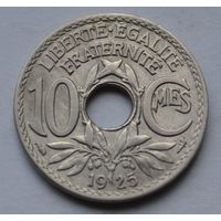 Франция, 10 сантимов 1925 г.