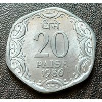 Индия 20 пайс, 1986   Бомбей    ( 1-11-6 )