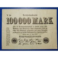 Германия 100000 марок 1923 г. Р-91а