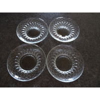 Розетка для варенья,стекло, клеймо опытный стекольный з-д г. Гусь-Хрустальный, 68-78 г.г., винтаж СССР, диаметр 10 см, высота 2 см