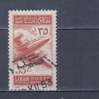 [2234] Ливан 1953. Авиация.Самолет. Гашеная марка.