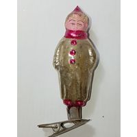 Ёлочная игрушка - Мальчик - клоун  , СССР