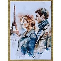 Открытка для посткроссинга чистая 10х15 см.