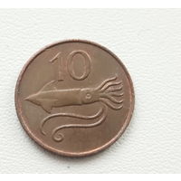 Исландия. 10 эйре. 1981 года. 159-я.