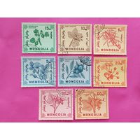 Монголия. Цветы. ( 8 марок ) 1968 года. 4-1.