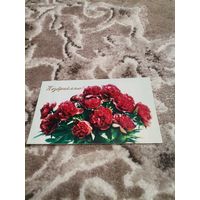 Открытка Поздравляю чистая1974