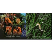 2015 Монтсеррат 1764-1767KL+1768/B169 Морская фауна - Морской конек 18,00 евро