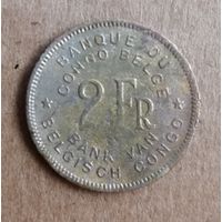 Бельгийское Конго  2 франка, 1947 г., KM# 28