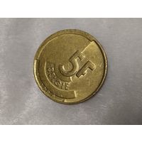Бельгия 5 франков 1988
